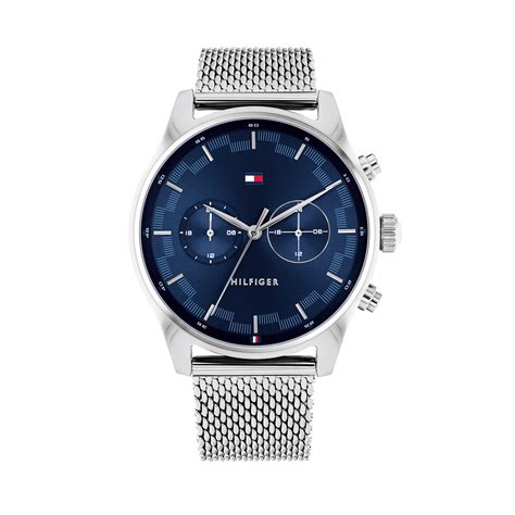 relojes tommy hilfiger plateado hombre